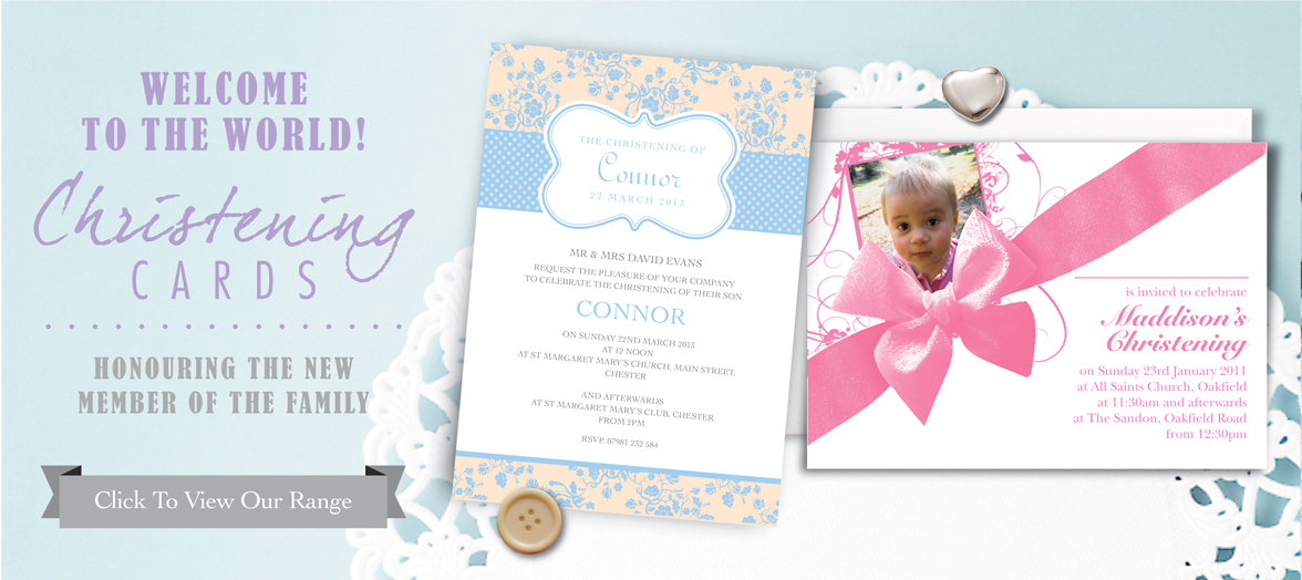 Christening Cards - view our range